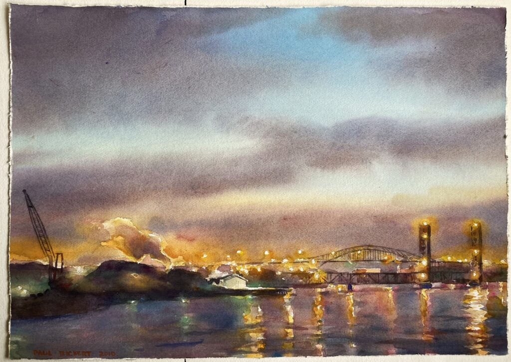Paul Rickert, Night Lights in Portsmouth, NH 2010